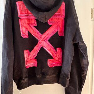Off-White Logo hooded sweatshirt $393  black marker hoody